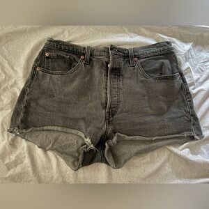 Levi's Black 501 Jean Shorts
